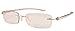 Eyekepper Blue Light Blocking Rimless Reading Glasses - Small Frameless Reader for Women with Yellow Arm +1.00