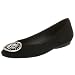 Anne Klein New York Women's Emerald Flat,Black Suede,6 M
