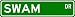 SWAM Street Sign ~ Personalized Family Lastname Sign ~ Gameroom, Basement, Garage Sign Novelty** ALUMINUM METAL