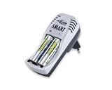 Ansmann Smart Ladeger&auml;t-Set inkl. Akkus 2 x AA 2400 mAh NiMH silber