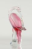 Glass Pink Bird Elegant 100% Handblown Art X800