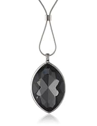 Kenneth Cole New York "Marquis Stone" Faceted Oval Gem Long Pendant Necklace, 32"