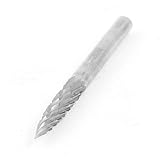 uxcell ロータリー　ファイル　カット　ツール　3 x 15 mm　コニカル　ダブル　カット　超硬