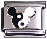 Italian Charms Module Ying Yang Mauskopf modul by Kult-Schmuck!
