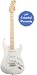 Fender Standard Stratocaster, Maple Fretboard with Gear Guardian Extended Warranty - Arctic White
