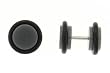 Fake Acrylic Neon Charcoal Plugs - 16 Guage Earwire - 0G Fake Part - Sold as a Pair