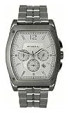 Fossil Mens Metal Chronograph Watch - Silver Dial