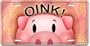 Oink! Pink Pig Decorative License Plate