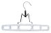 Honey-Can-Do HNG-01326 Plastic Pant Hanger with Clamp, White, 12-Pack