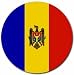 Moldova Flag Round Mouse Pad