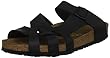Birkenstock Pisa 75441, Scarpa con fibbia, Donna, Blu (Navy Nubuk), 39 Normale