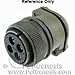 Amphenol Industrial Circular Connector, Mil-C-5015 Series (Vg95234), Plug, 7, Pin, Solder, Cable Mount Rohs Compliant: No - MS3106R16S-1P W/P Cap