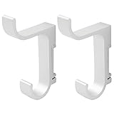 uxcell 洋服フック アルミ スクリュー マウン トタオルホルダー ローブ ハンガー シルバートーン 85mm 2個