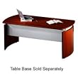 Napoli Series Wood Veneer 63w Desk Top with Modesty Panel, Sierra Cherry