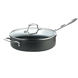 Emerilware Hard Anodized 5-Quart Non-Stick Saute' Pan with Glass Lid