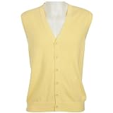Golf America Button Front Sleeveless Sweater Vest