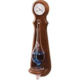 Wall Mounted Weather Station with Thermometer, Hygrometer, and Barometer - Cherry Finish - 18 Inches Tall