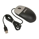 Dell Optical USB Mouse Silver Black with Scroll Wheel C8639 M-UVDEL1