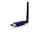 WLAN Stick Wireless USB Adapter 300 Mbit/s mit Antennenbuchse und abnehmbarer Antenne| Wireless LAN | USB 2.0 Stick |2,4 GHz | Mini Dongle 802.11n/b/g | SMA Buchse 150 54 | Windows 7 + Windows 8 fähig | besonders hohe Reichweite NEU / Marke PRECORN