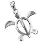 925 Silver Medium Turtle Petroglyph Pendant Hawaiian Jewelry