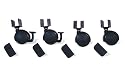 Pinolino 560003 - Rollensatz mit U-Aufnahme, schwarz