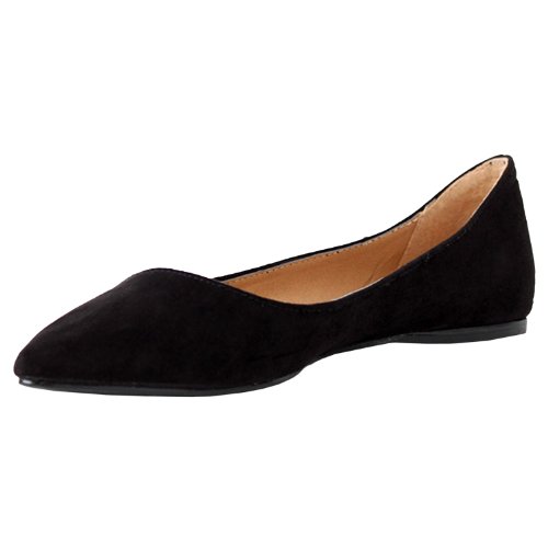 Breckelle Talia-01/Talia-11 Slip On Pointy Toe Ballet Ballerina Flat