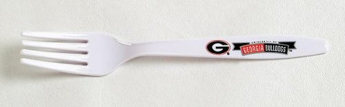 Georgia Bulldogs Reusable Plastic Forks (24 Pack)