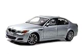 BMW M5 Silver 1/18 Maisto Die Cast Car Model