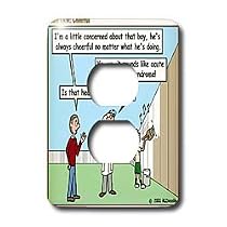 Rich Diesslins Funny KNOTS Scouting Cartoons - Knots Law - Cheerful - Light Switch Covers - 2 plug outlet cover