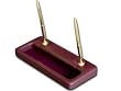 Legal Style Leather Pen Stand, Gold