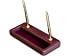 Legal Style Leather Pen Stand, Gold