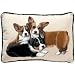 Fiddler's Elbow Pembroke Welsh Corgi Puppies Leslie Anderson Designer Decorative Dog Pillow
