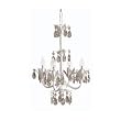 White 4 bulb Flower Chandelier
