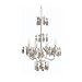 White 4 bulb Flower Chandelier
