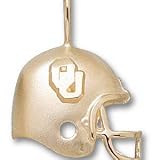 Oklahoma Sooners Solid 14K Gold ''OU'' Helmet Pendant