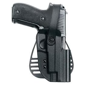 Click here to buy Uncle Mike's Kydex Off-Duty and Concealment Hip Holster with PBA Thumb Break.