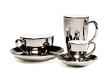 Review La Cafetiere  / La Cafetiere Titanium Cappucino Cup & Saucer - Set of 2
