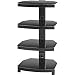 Omnimount G304 Dark Stellar Series 4-Shelf Component Tower