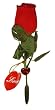 Valentine's day Talking and Recording LED Rose- 1key record,1key play to express your love, With a flash core of heart-shaped on the flower stalk