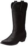 Roper Women's Scrolls and Vines Western Boot,Black,8.5 M US