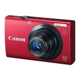 CANON 6186B001 16.0 MEGAPIXEL POWERSHOT(R) A3400 IS DIGITAL CAMERA (RED) (6186B001) -