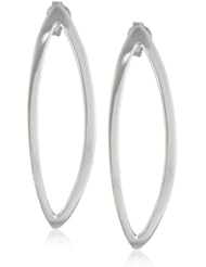 Sterling Silver Polished Open Marquis Post Earrings