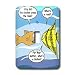 Rich Diesslins Funny General Cartoons - Fish why did the chicken cross the road joke - Light Switch Covers - single toggle switch