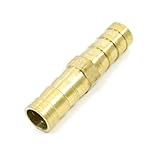 uxcell ストレートホースコネクタジョイナー　ブラスゴールドトーン　ストレートホースバーブ　耐久的に使用高い信頼性