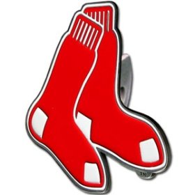 Boston Red Sox Trailer Hitch Cover - Logo Quality Craftsmanship and Intricate Detail