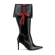 3 3/4 Inch Wide Calf Sexy High Heel Pirate Costume Accessory Interchangeable Ribbon