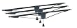 California King Bedbridge Kits for Wood Side Rails By Knickerbocker Bed Frames