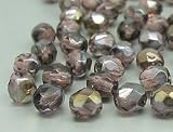 Glasperlen zum Auffaedeln 5mm (Amethyst Comet), 100 Stueck