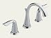 Delta 3538 Lahara Widespread Double-Handle Lavatory Faucet, Chrome