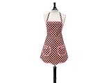 Jessie Steele 107-JS-26 Bib Ava Brown and Pink Polka Dot Apron